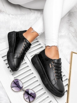 Damskie buty sportowe czarne  TL601A