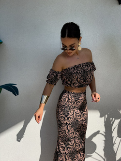 Komplet CATALINA pattern – czarny