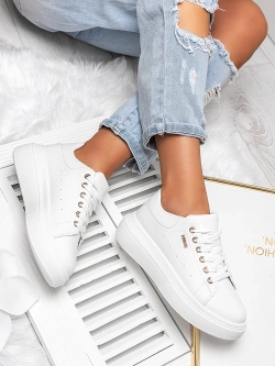 Damskie buty sportowe białe TL601-9