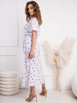 Muślinowa sukienka midi z rozcięciem Siena