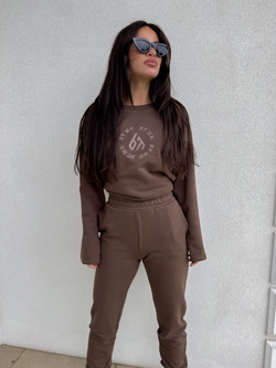 Komplet LOUIS - czekoladowy