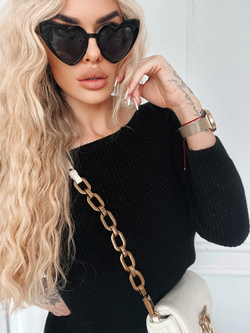 Damski sweter czarny 72228C