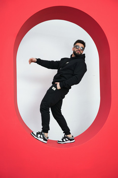 Dres męski BG Jetlag | czarny