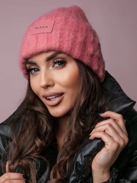 Damska czapka zimowa koralowa Holly 005