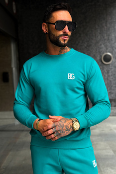 BLUZA MĘSKA BG BASIC | SZMARAGDOWY