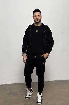 SPODNIE MĘSKIE BG VINCE | CZARNY