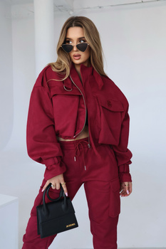 Kurtka damska BG Military | bordo