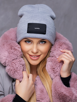 Damska szara czapka Kalix 003