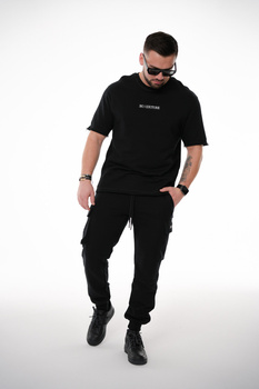 T-SHIRT MĘSKI BG BRANDENBURG LAMAR | CZARNY