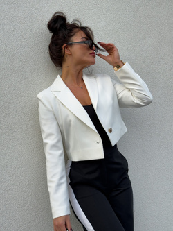 Marynarka SLIM - ecru