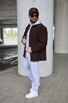 Koszula męska BG Coat | czekolada