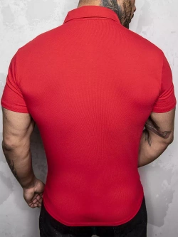 Męska koszulka polo czerwona KP1