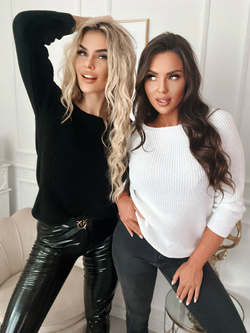 Damski sweter czarny 72228C