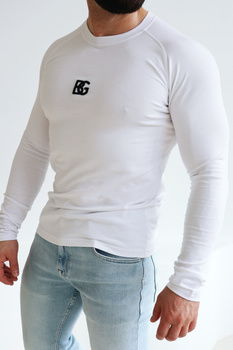 T-Shirt longsleeve męski BG Trust | biały