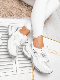Damskie buty sportowe białe TL389-9