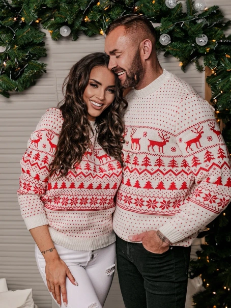 Świąteczny zestaw dla dwojga ecru DD2