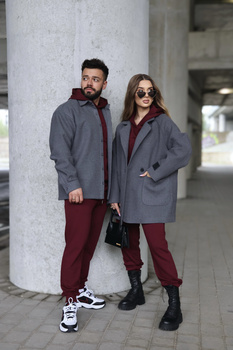 Koszula męska BG Coat | grafit