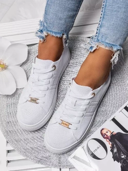 Damskie trampki białe JHY262-9