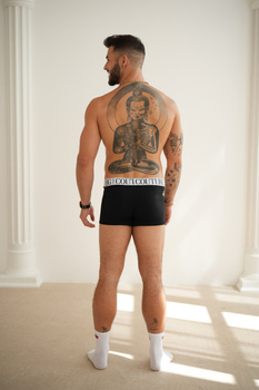 BOKSERKI MĘSKIE BG MONSTER | 2PAK (BIAŁY, CZARNY)