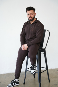 Bluza męska BG Berlin | gorzka czekolada