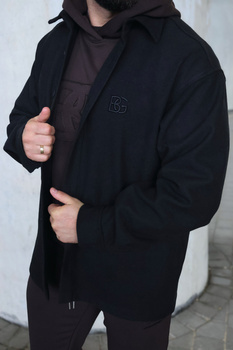 Koszula męska BG Coat | czarny