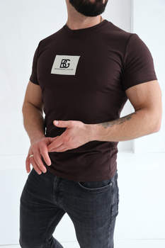 T-Shirt męski BG Bing | gorzka czekolada