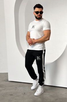 T-SHIRT MĘSKI BG RAVE | BIAŁY