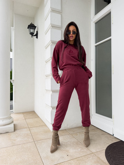 Komplet LOUIS - bordowy