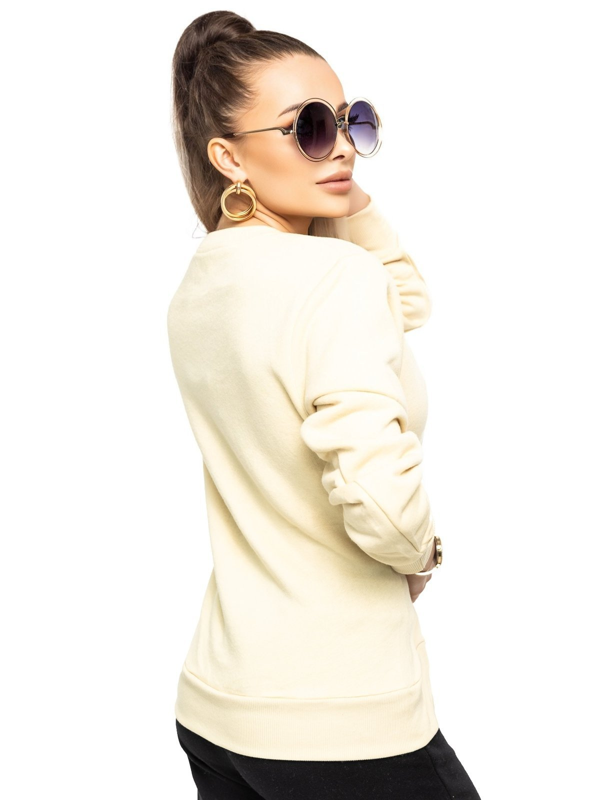 Bluza damska beżowa W01-67