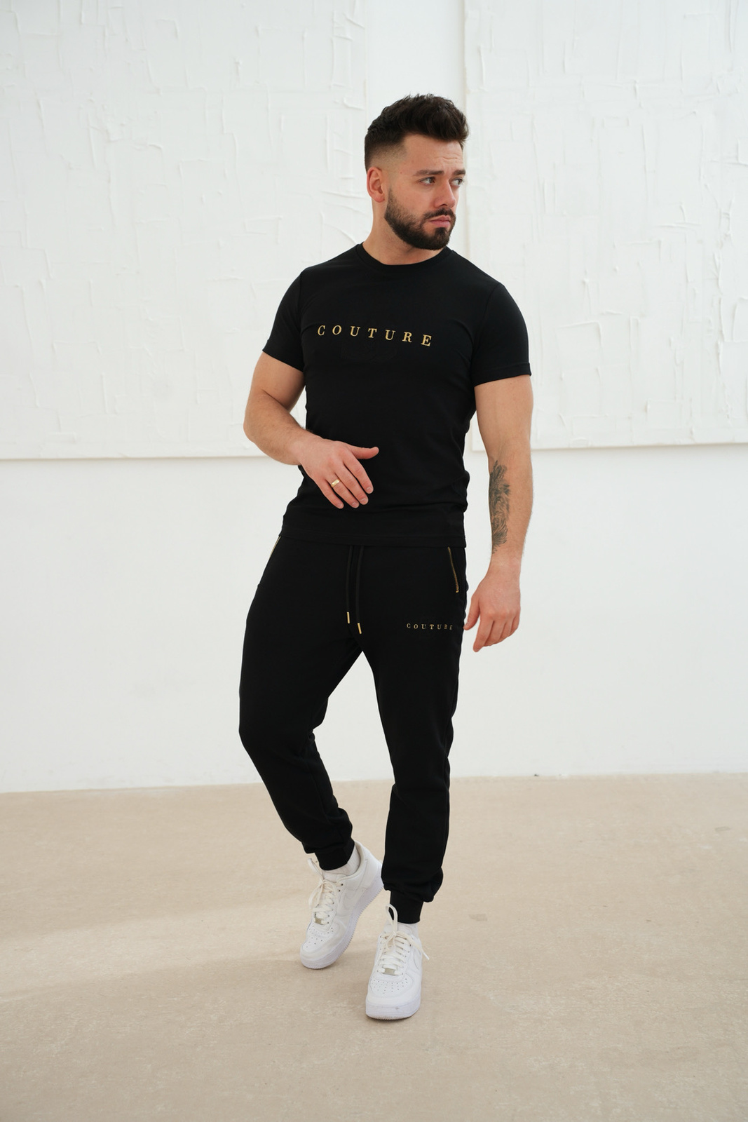 T-Shirt męski BG Fito | czarny