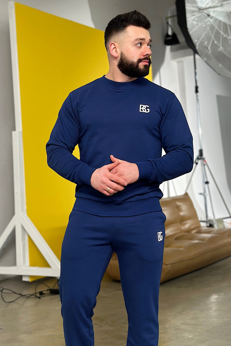 BLUZA MĘSKA BG BASIC | GRANAT