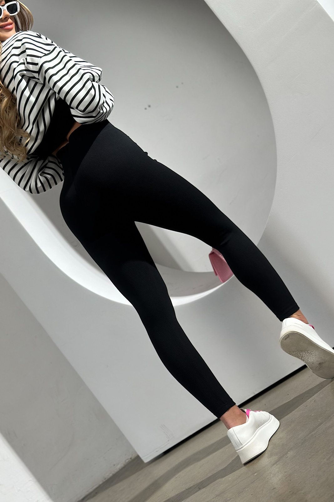 LEGGINSY DAMSKIE BG FIT ME | CZARNY