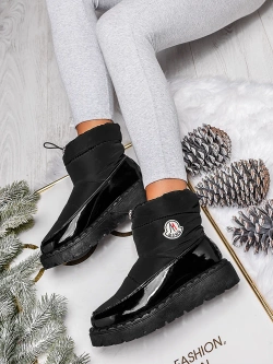 Damskie śniegowce czarne HY949