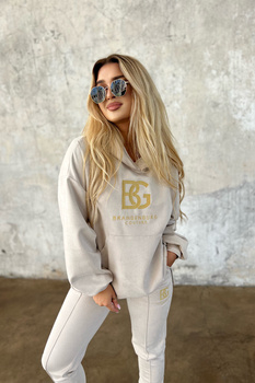 DRES BG ROYAL SUEDE BRANDENBURG COUTURE | BEŻ