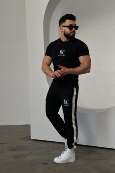 T-SHIRT MĘSKI BG RAVE | CZARNY