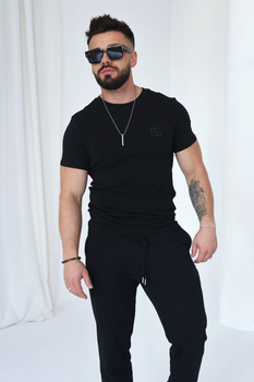 T-SHIRT MĘSKI BG BOND | CZARNY