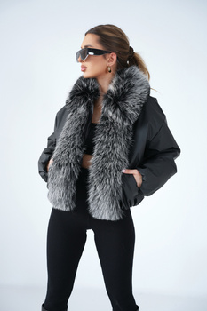 Kurtka damska BG Luxury | czarny