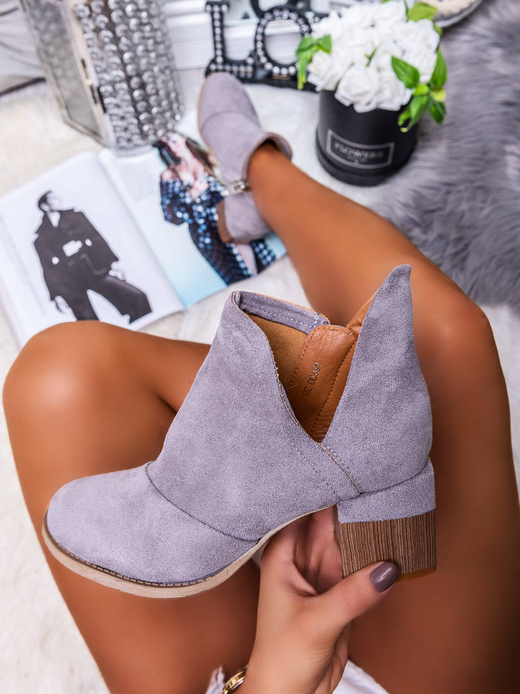Damskie botki szare A6100-26SZ