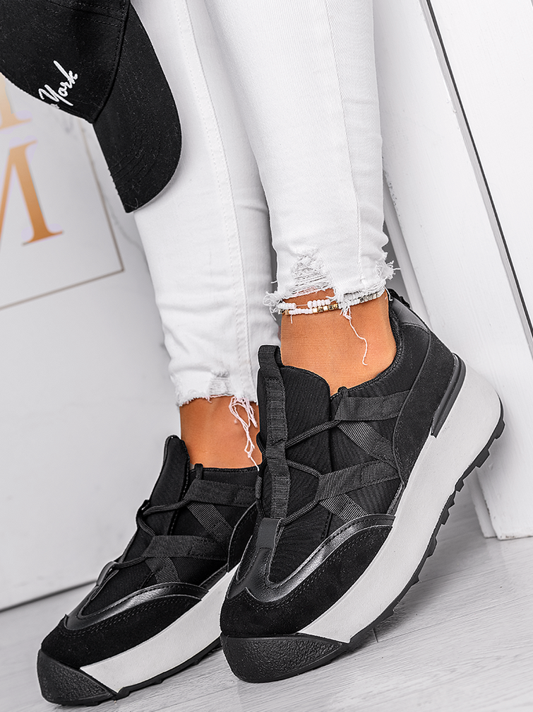 Damskie buty sportowe czarne BL301C