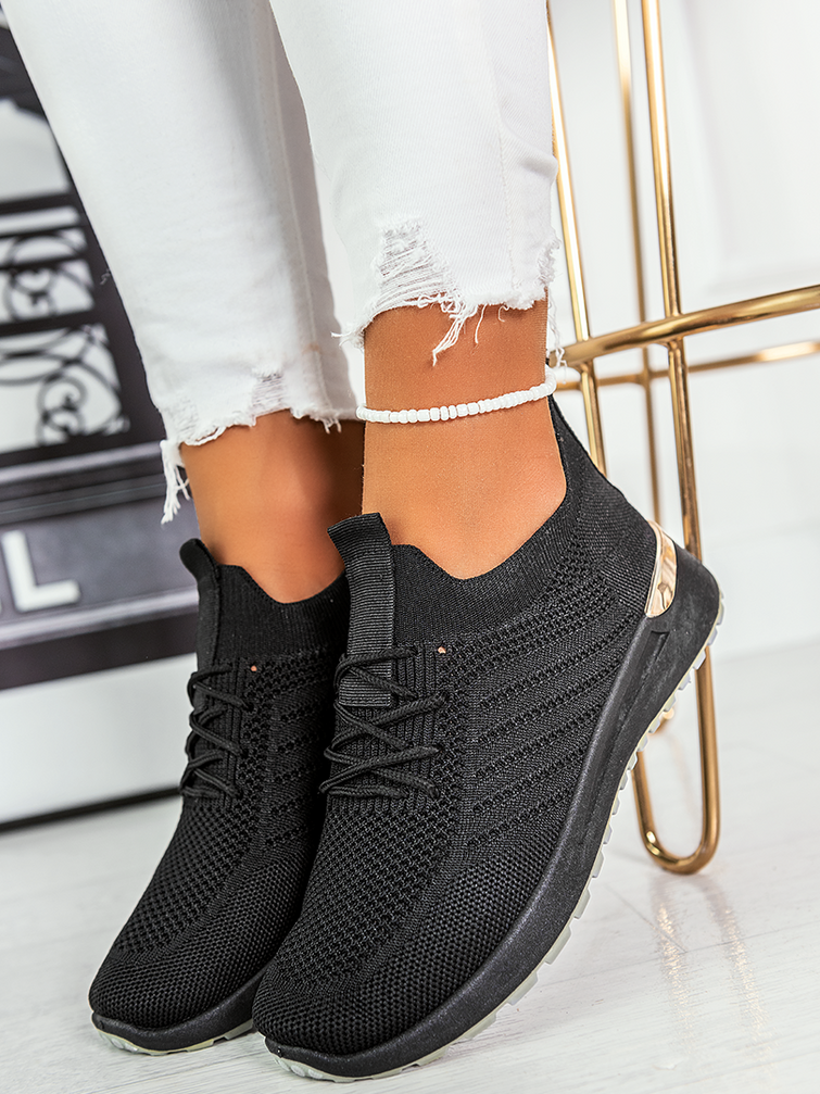 Damskie buty sportowe czarne KB207