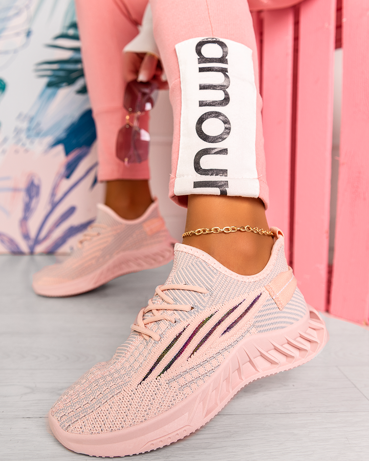 Damskie buty sportowe różowe DML932-11