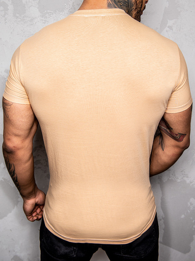 Męski t-shirt beżowy TSK8