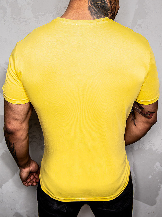 Męski t-shirt żółty TSK5